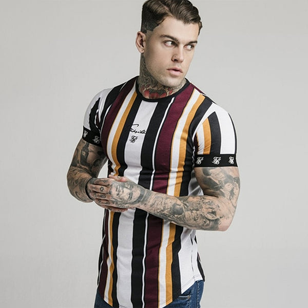 Streetwear high quality men's T-shirt brand clothing 2019 summer new fashion casual design men's T-shirt Slim print T-shirt male