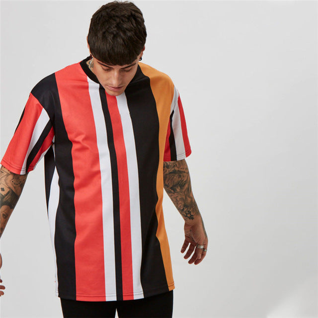 Streetwear high quality men's T-shirt brand clothing 2019 summer new fashion casual design men's T-shirt Slim print T-shirt male