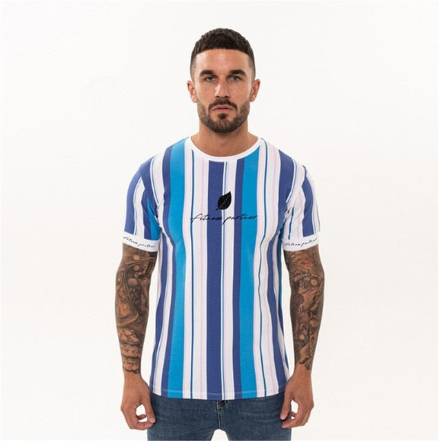 Streetwear high quality men's T-shirt brand clothing 2019 summer new fashion casual design men's T-shirt Slim print T-shirt male