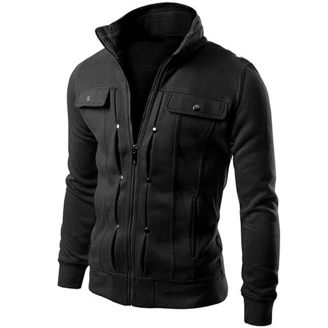 NaranjaSabor Spring Autumn Men's Cardigan Multi Button Hoodies Fashion Sweatshirt Casual Male Tracksuits Men Brand Clothing N432