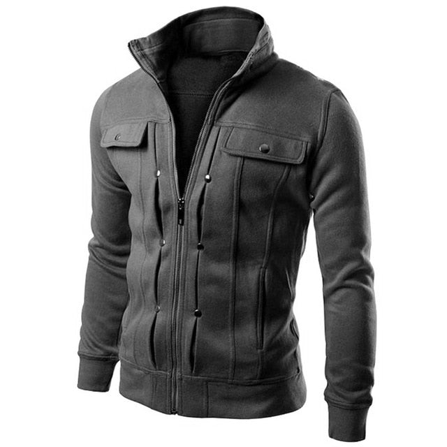 NaranjaSabor Spring Autumn Men's Cardigan Multi Button Hoodies Fashion Sweatshirt Casual Male Tracksuits Men Brand Clothing N432